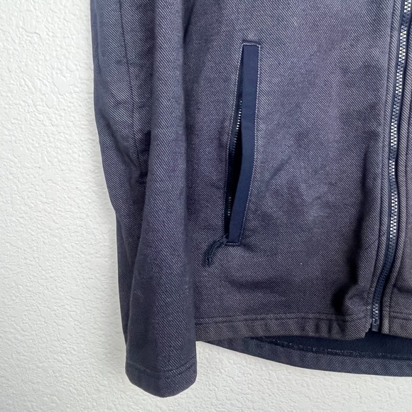 Helly Hansen Vanern Mid Layer Jacket Mens Medium Navy Gray Cotton Fleece Lined‎ - Picture 5 of 16